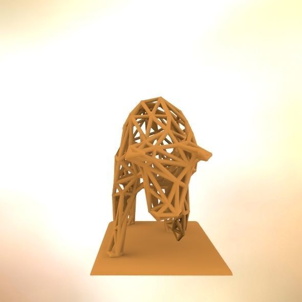 Raging bull 3D print model_25