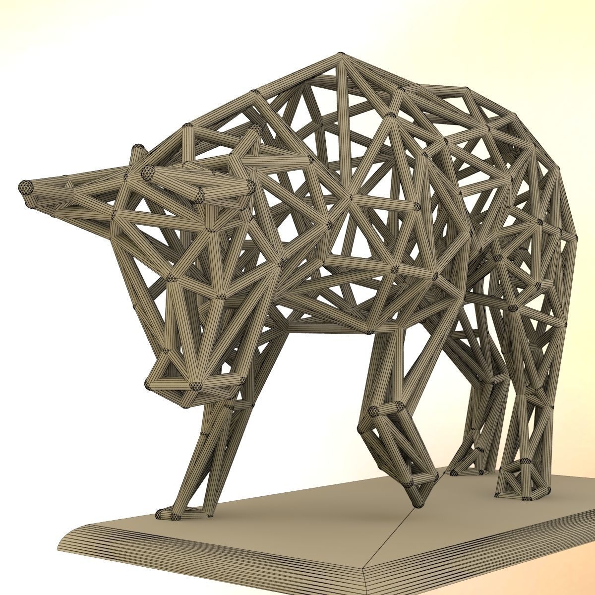 Raging bull 3D print model_5