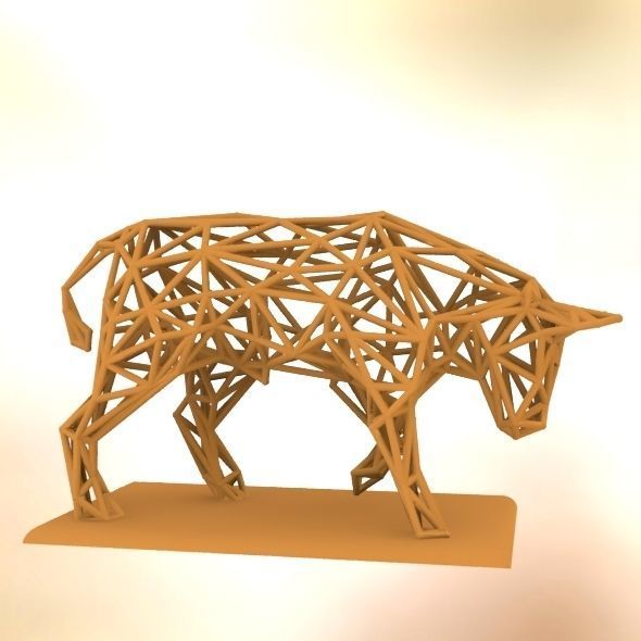 Raging bull 3D print model_38