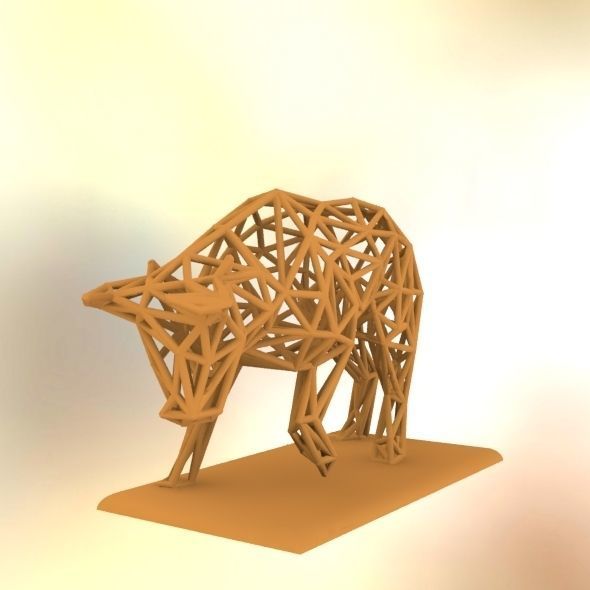 Raging bull 3D print model_22