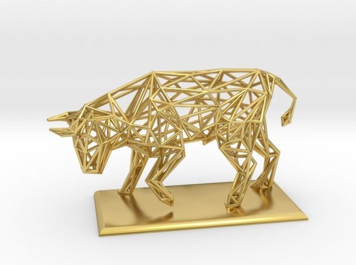 Raging bull 3D print model_18