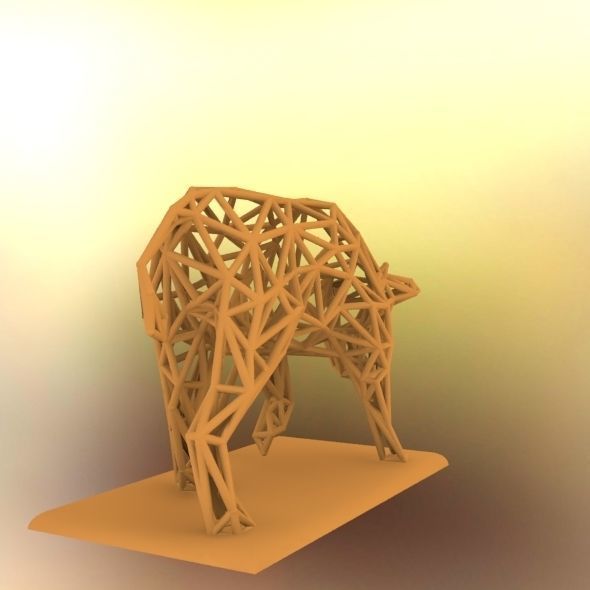 Raging bull 3D print model_43