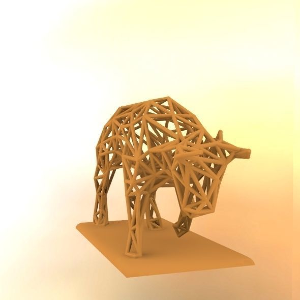 Raging bull 3D print model_27