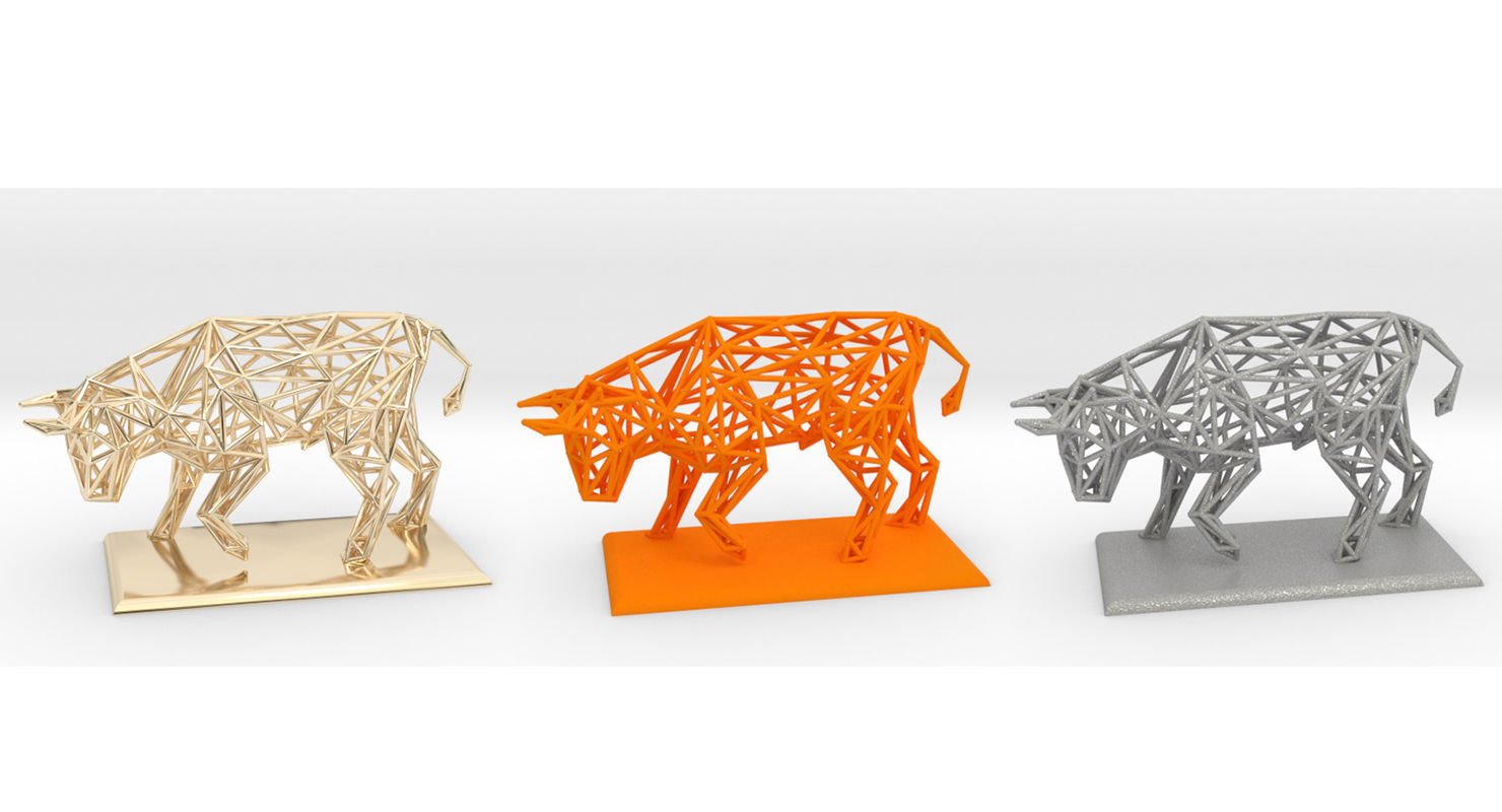 Raging bull 3D print model_2