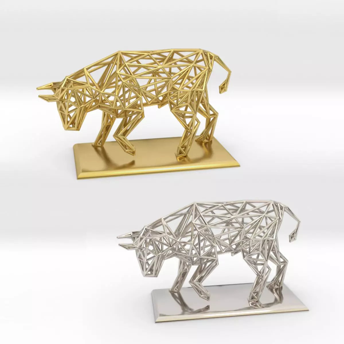 Raging bull 3D print model_0