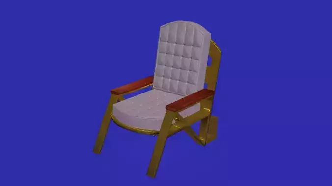 Modern bronze and fabric armchair