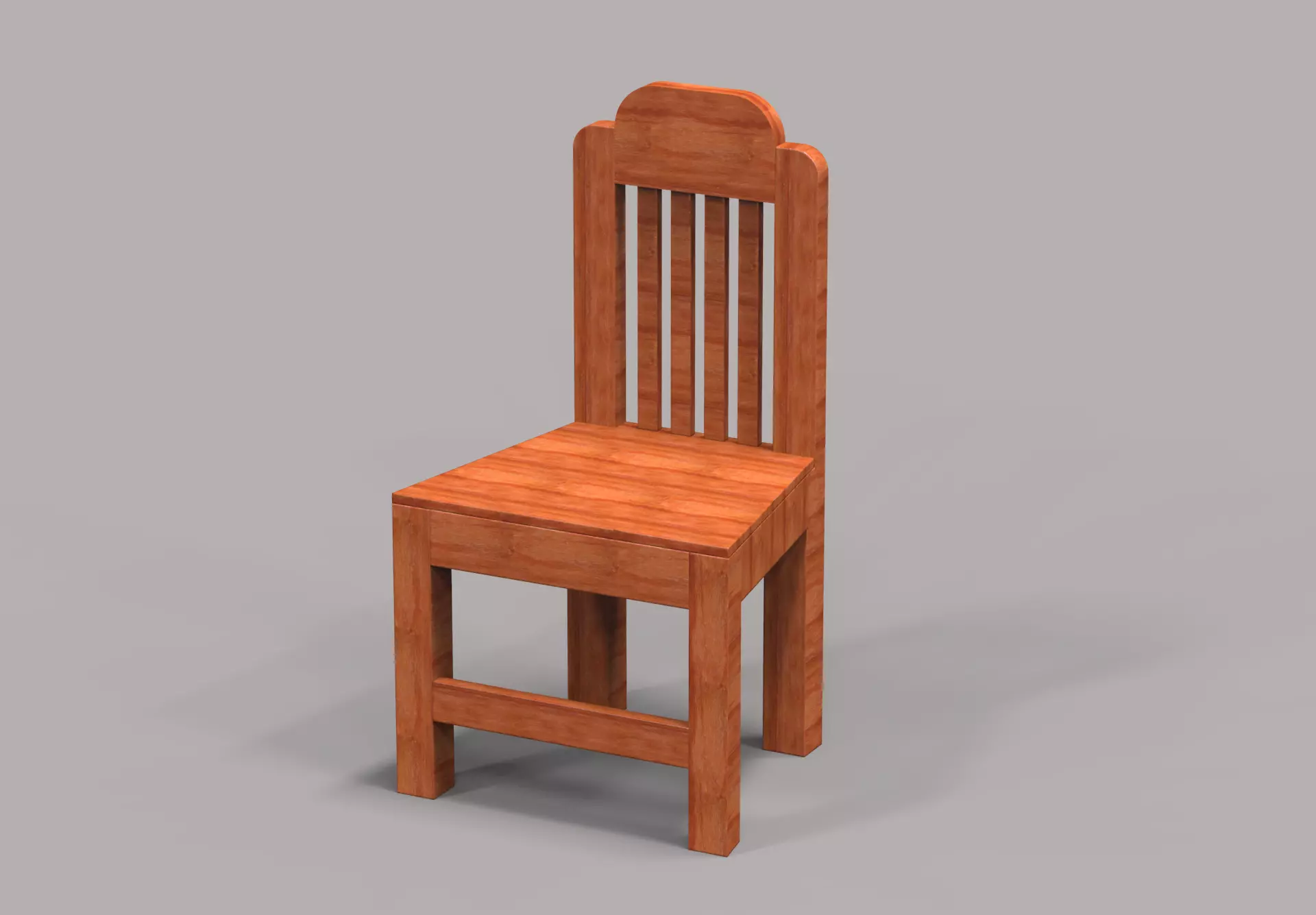 Wooden  Chair 3D print model_0