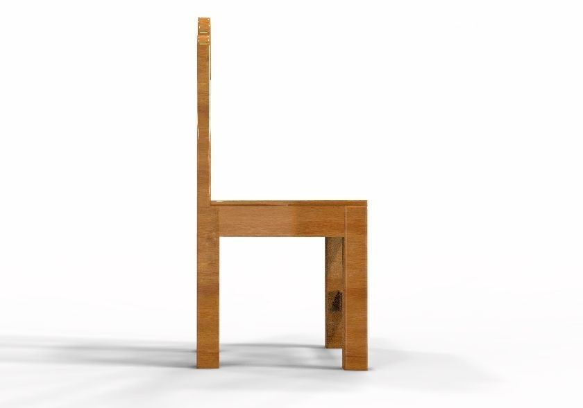 Wooden  Chair 3D print model_19