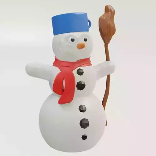 Snowman figurine 3D print model