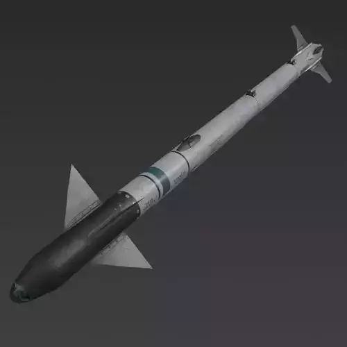 AIM 9x Low-poly 3D model