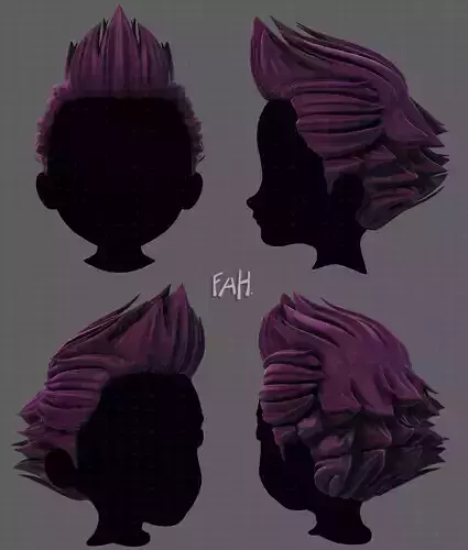 3D Hair style for boy V67