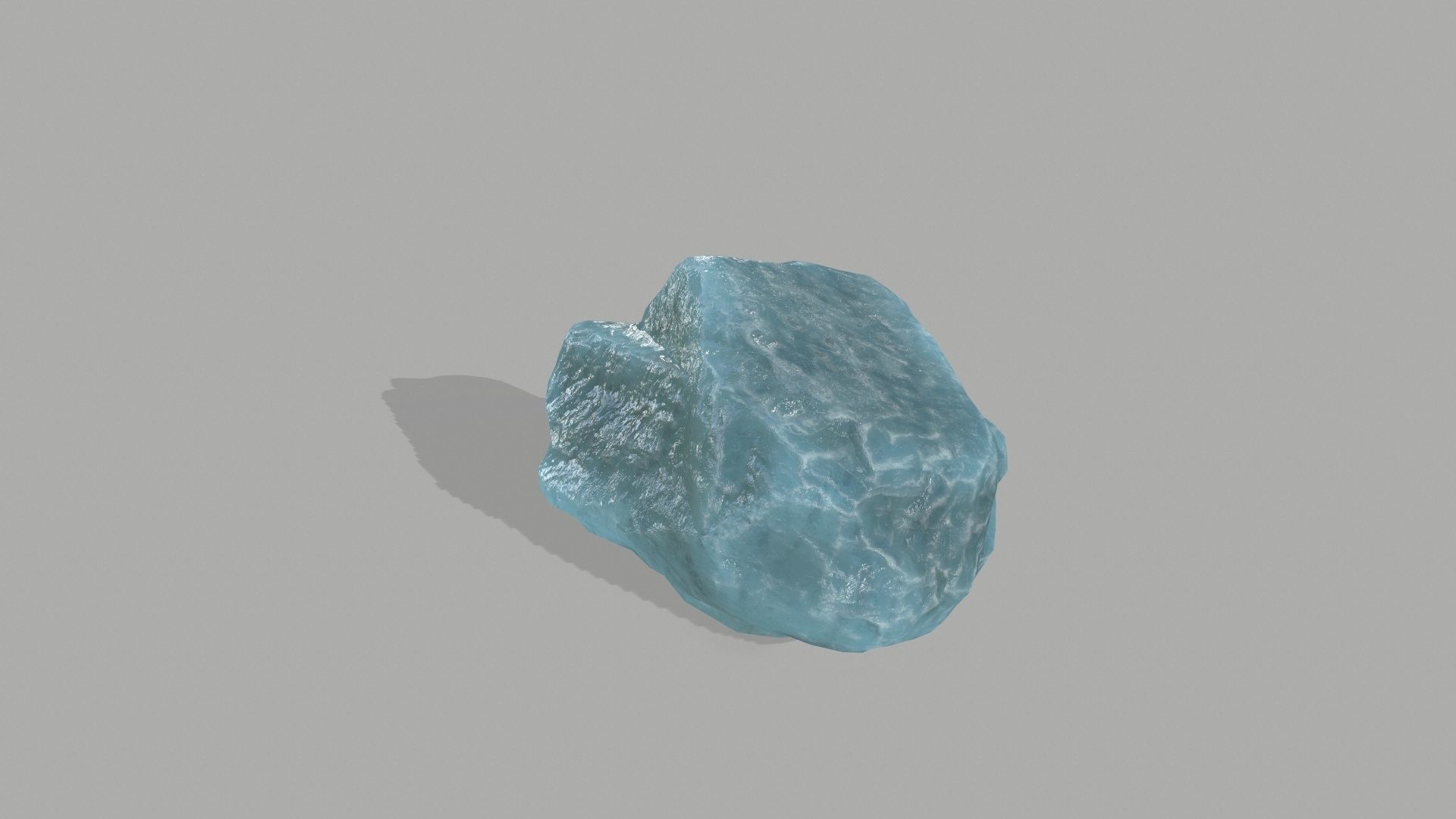 Rock Set Low-poly 3D model_4