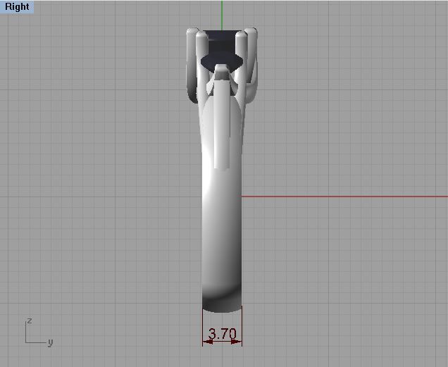 Model 176 Three Stone Ring 3D print model_6