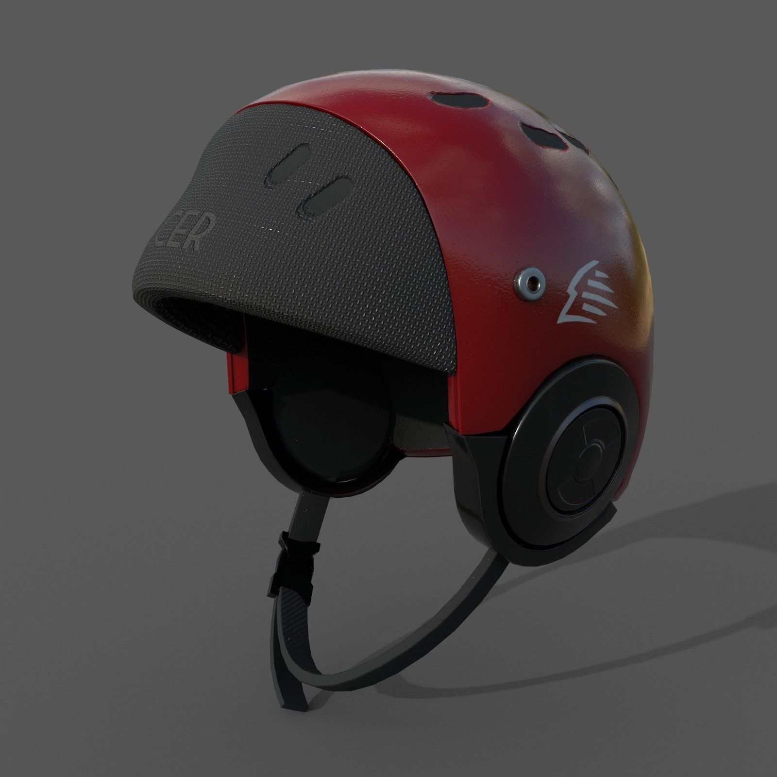 Helmet sport Color bike protection scifi military combat 3d Low-poly 3D model_3