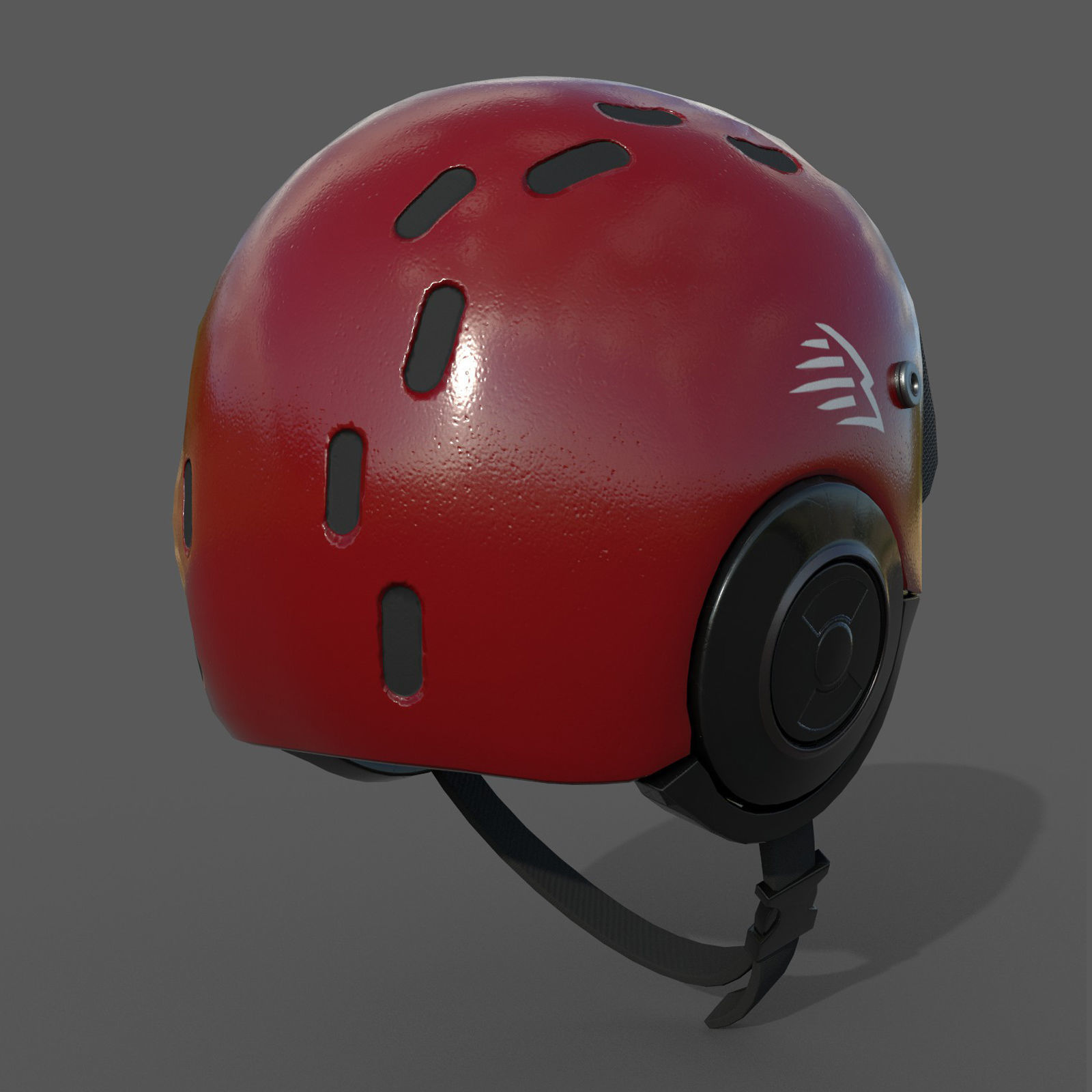 Helmet sport Color bike protection scifi military combat 3d Low-poly 3D model_4