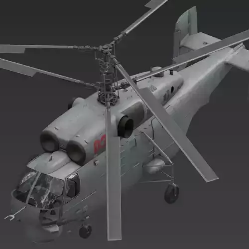 Ka 27 Low-poly 3D model