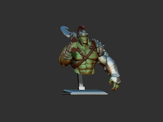 hulk bust 3D print model