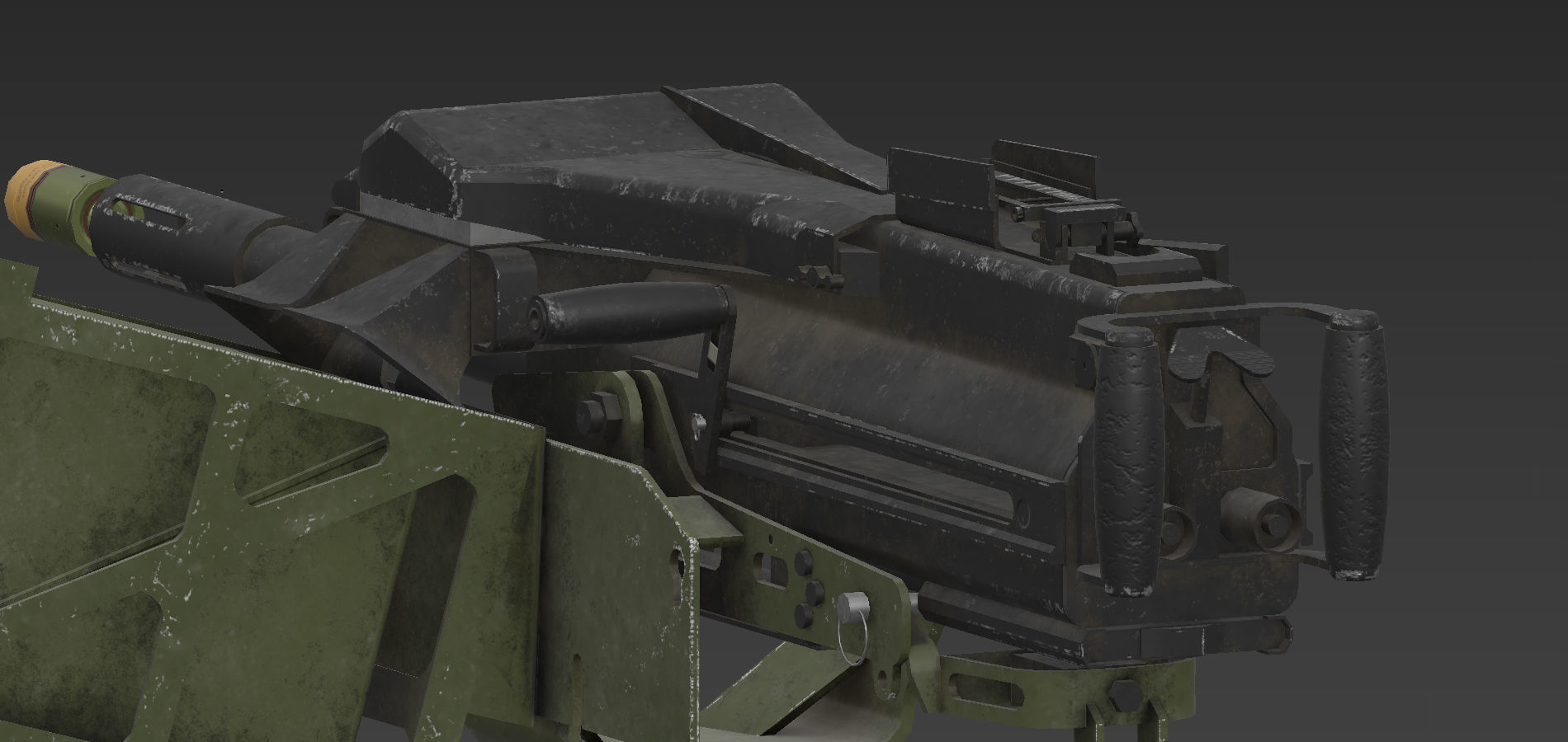 MK 19 Low-poly 3D model_3