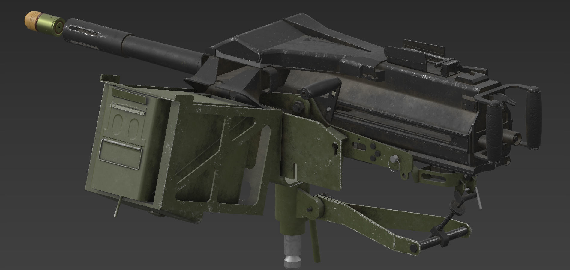 MK 19 Low-poly 3D model_2