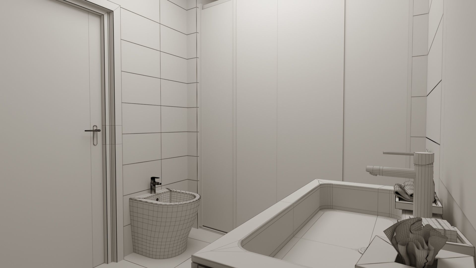 Complete bathroom set 3D model CGTrader