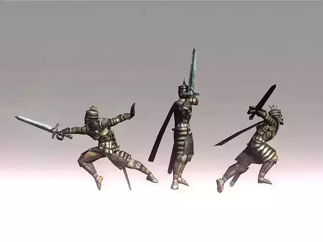 Sword combos for Iclone 3D model