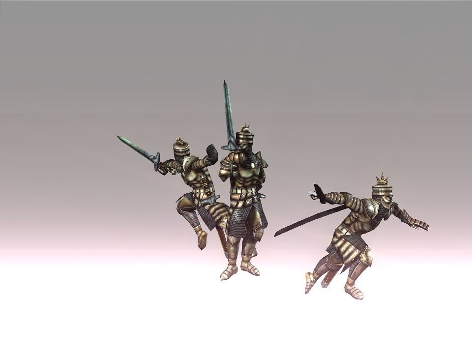 Sword combos for Iclone 3D model_1