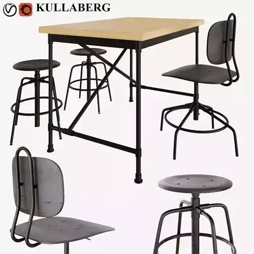 KULLABERG desk and chairs