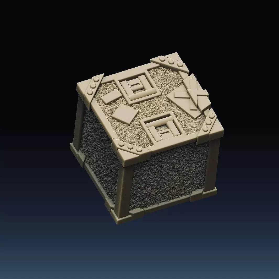 Music Case Token 3D print model_0