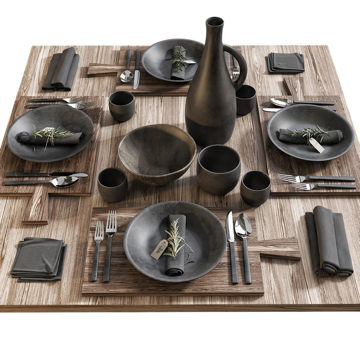 Table setting 15 3D model_2
