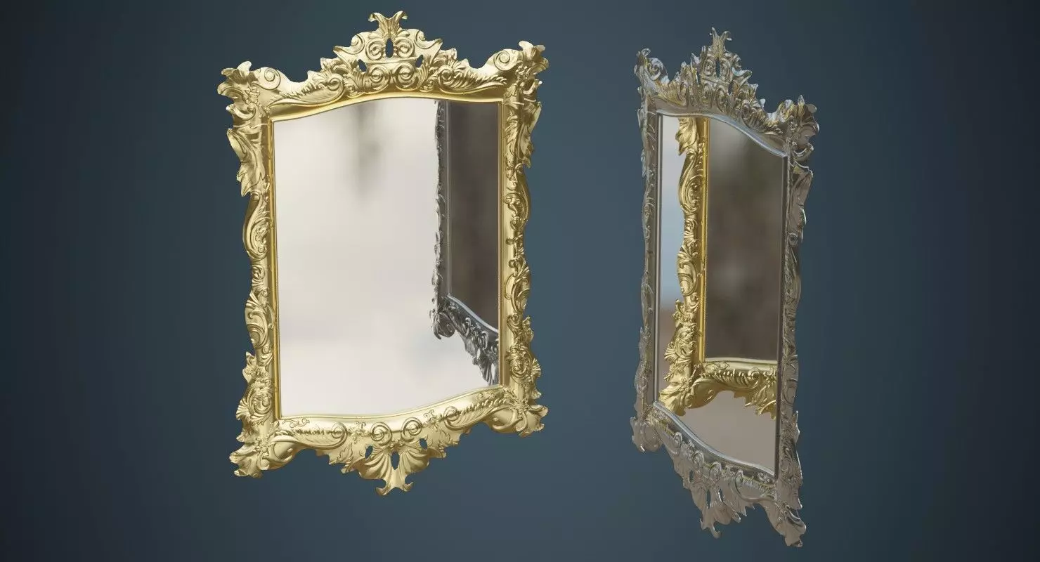 Mirror 1A Low-poly 3D model_0