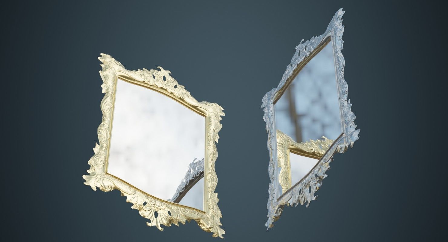 Mirror 1A Low-poly 3D model_2