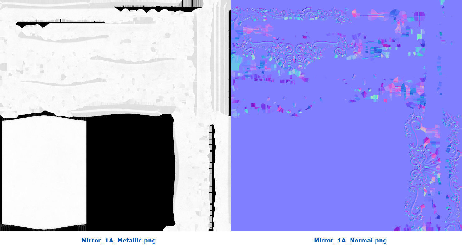 Mirror 1A Low-poly 3D model_12