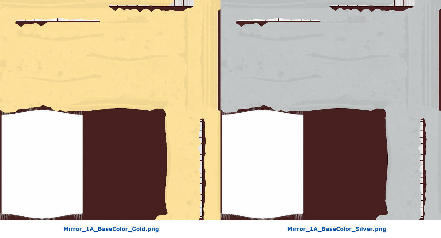 Mirror 1A Low-poly 3D model_11