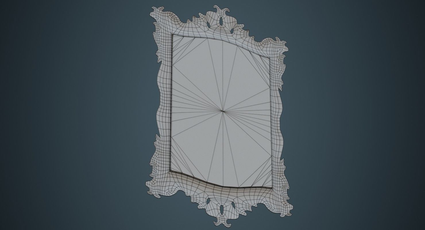 Mirror 1A Low-poly 3D model_9