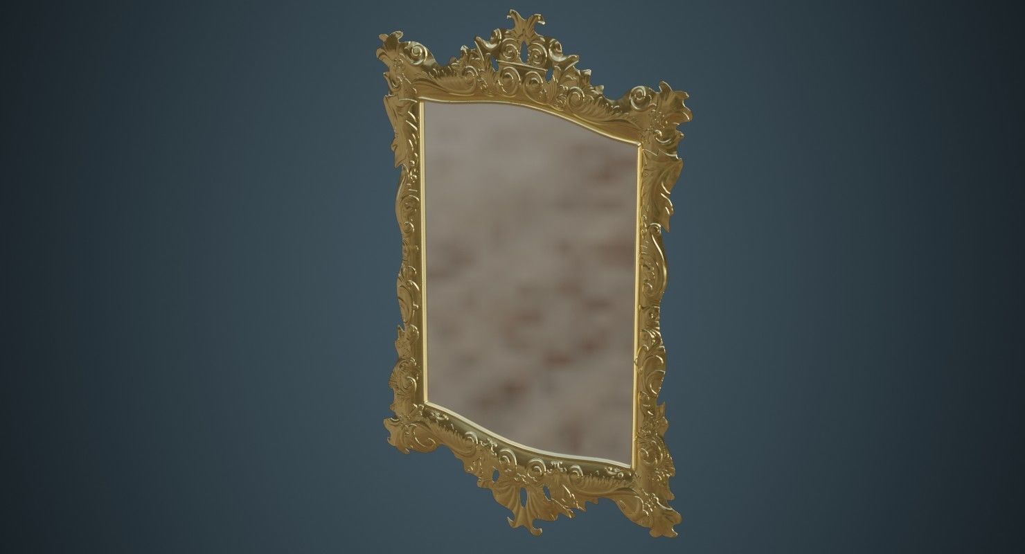 Mirror 1A Low-poly 3D model_3