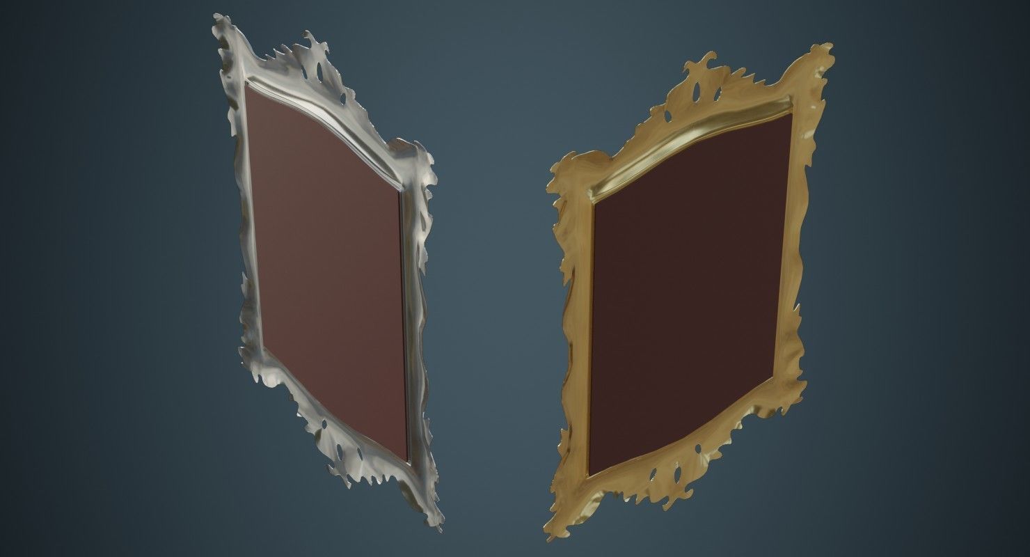 Mirror 1A Low-poly 3D model_1