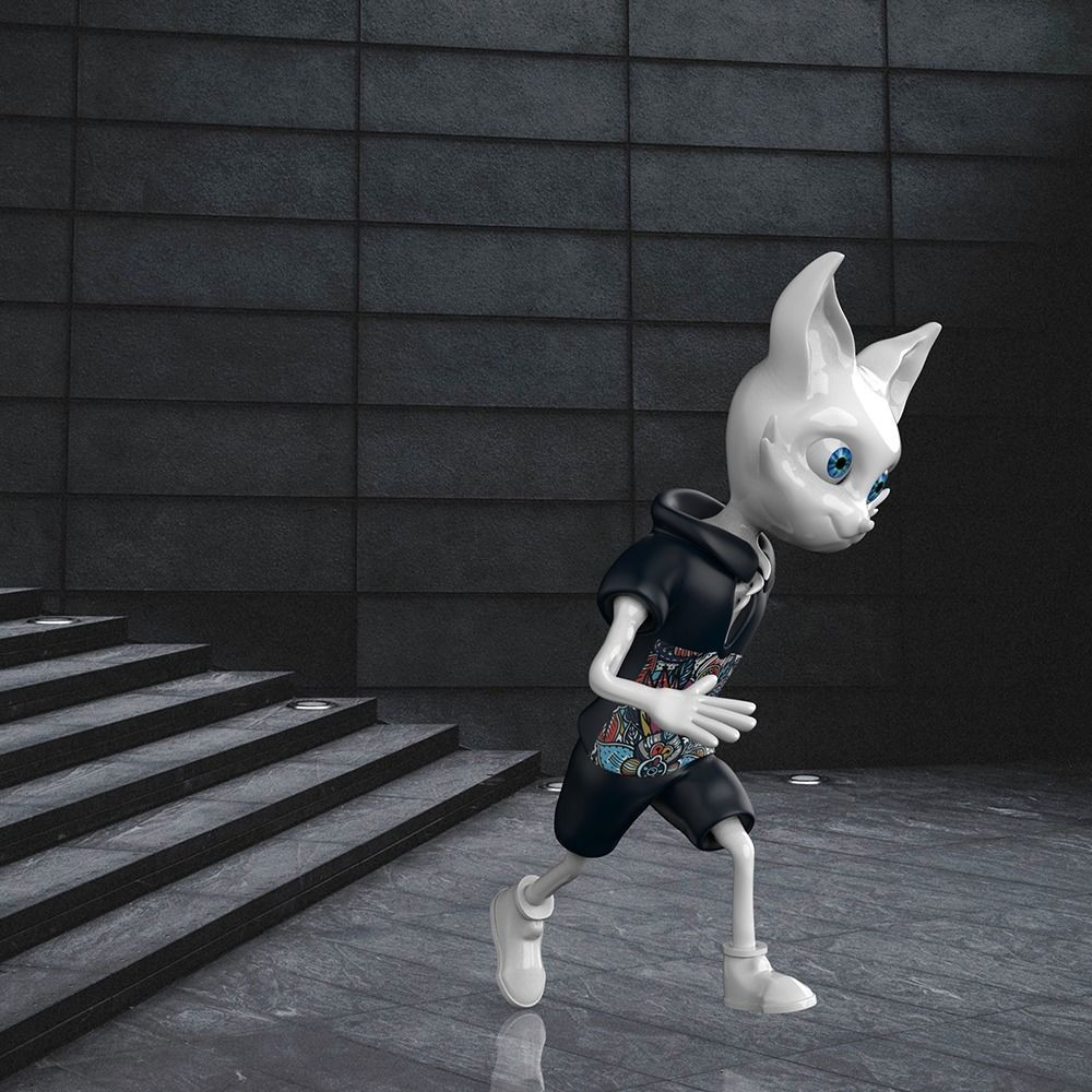 Animated 3dFox Low-poly 3D model_2