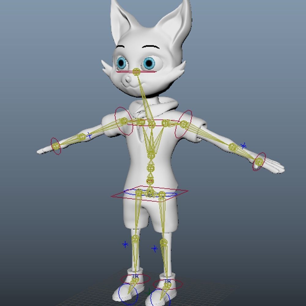 Animated 3dFox Low-poly 3D model_4