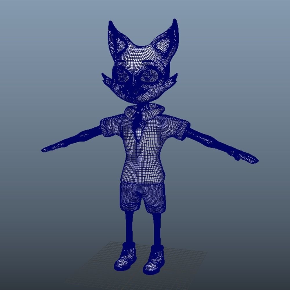 Animated 3dFox Low-poly 3D model_5