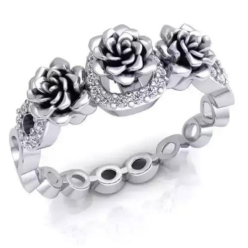 Luxury Collection Rose Diamond Ring 