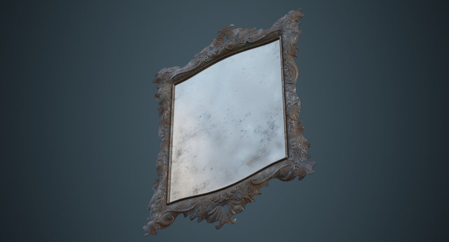 Mirror 1B Low-poly 3D model_4