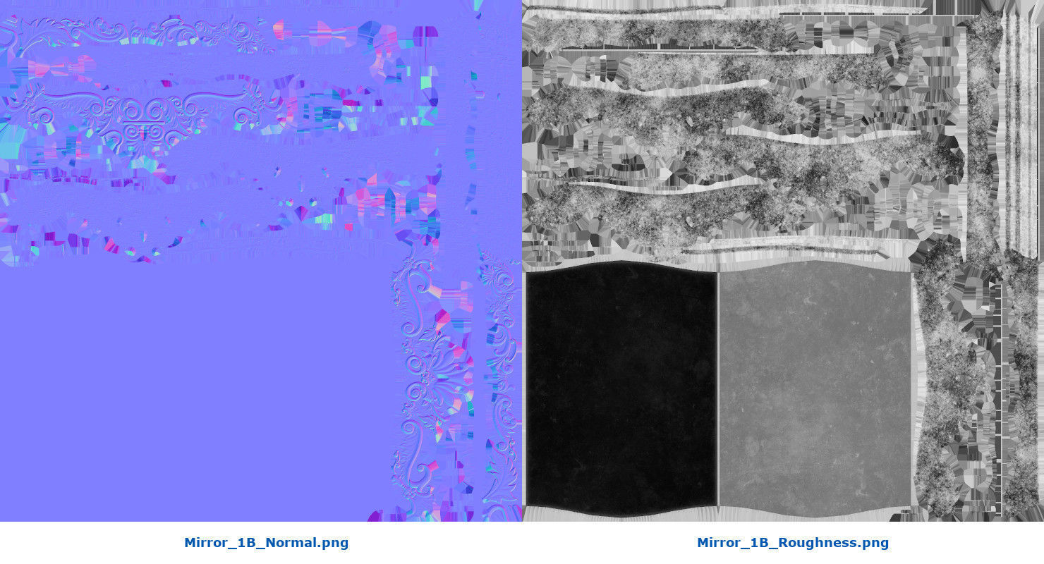 Mirror 1B Low-poly 3D model_9