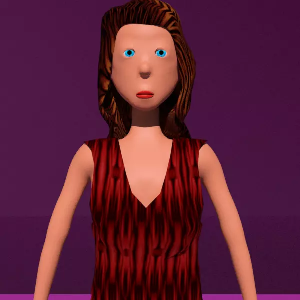 free free model of a woman in a dress with textures Free 3D model