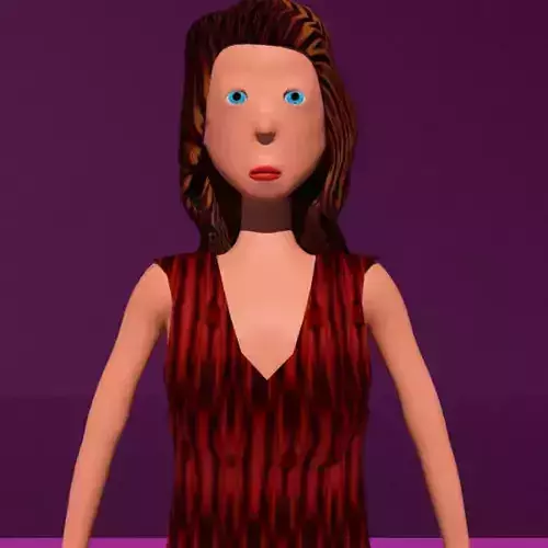 free free model of a woman in a dress with textures