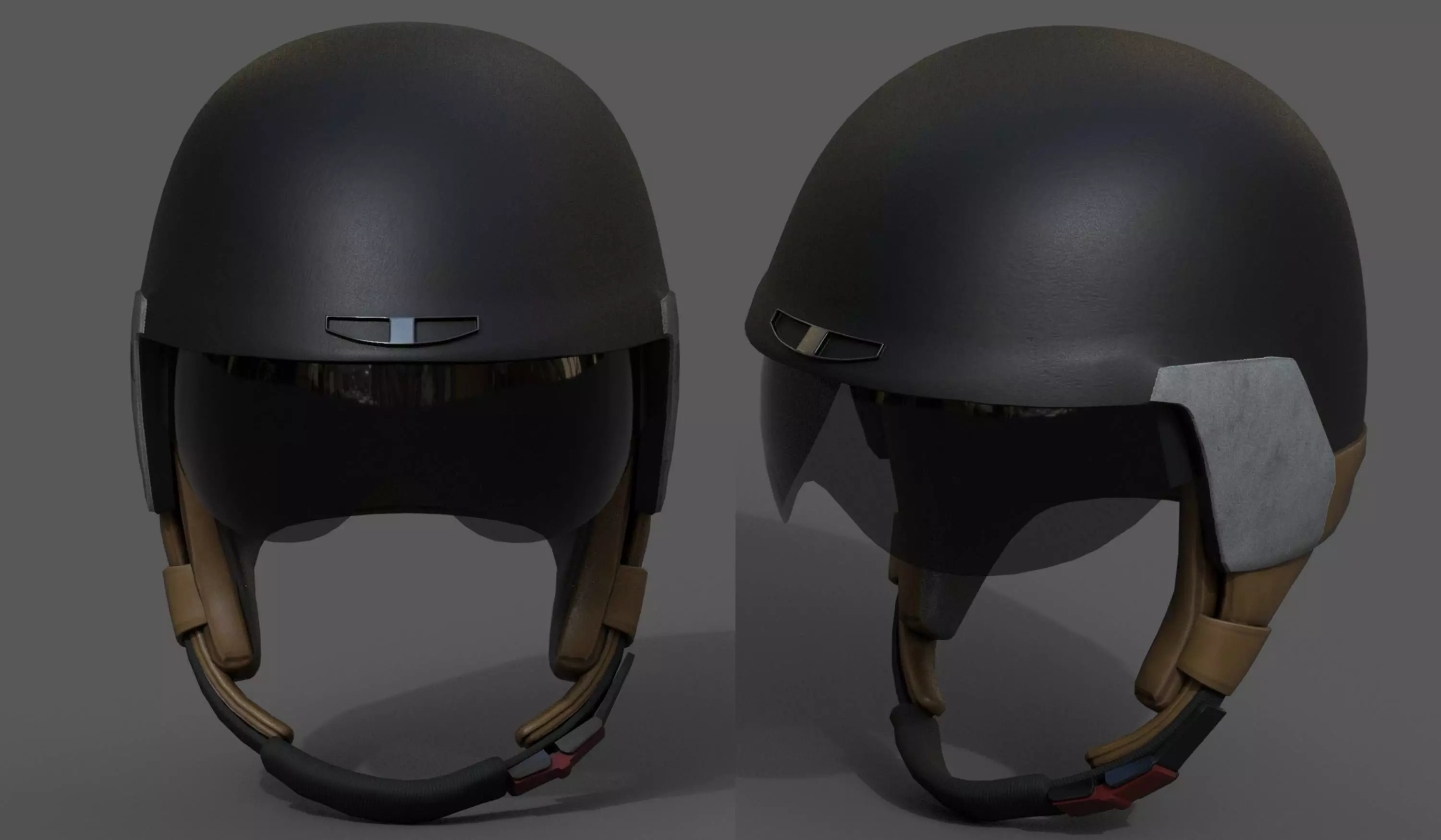 Helmet sport Color 3d model Generic military bike scifi Low-poly 3D model