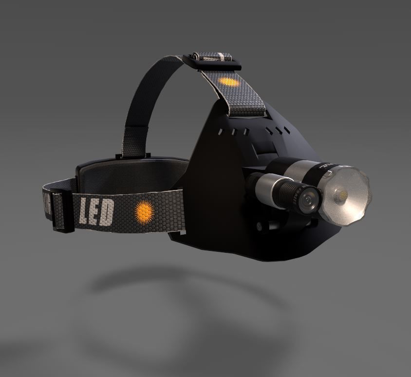3D model Headlight with camera VR / AR / lowpoly CGTrader