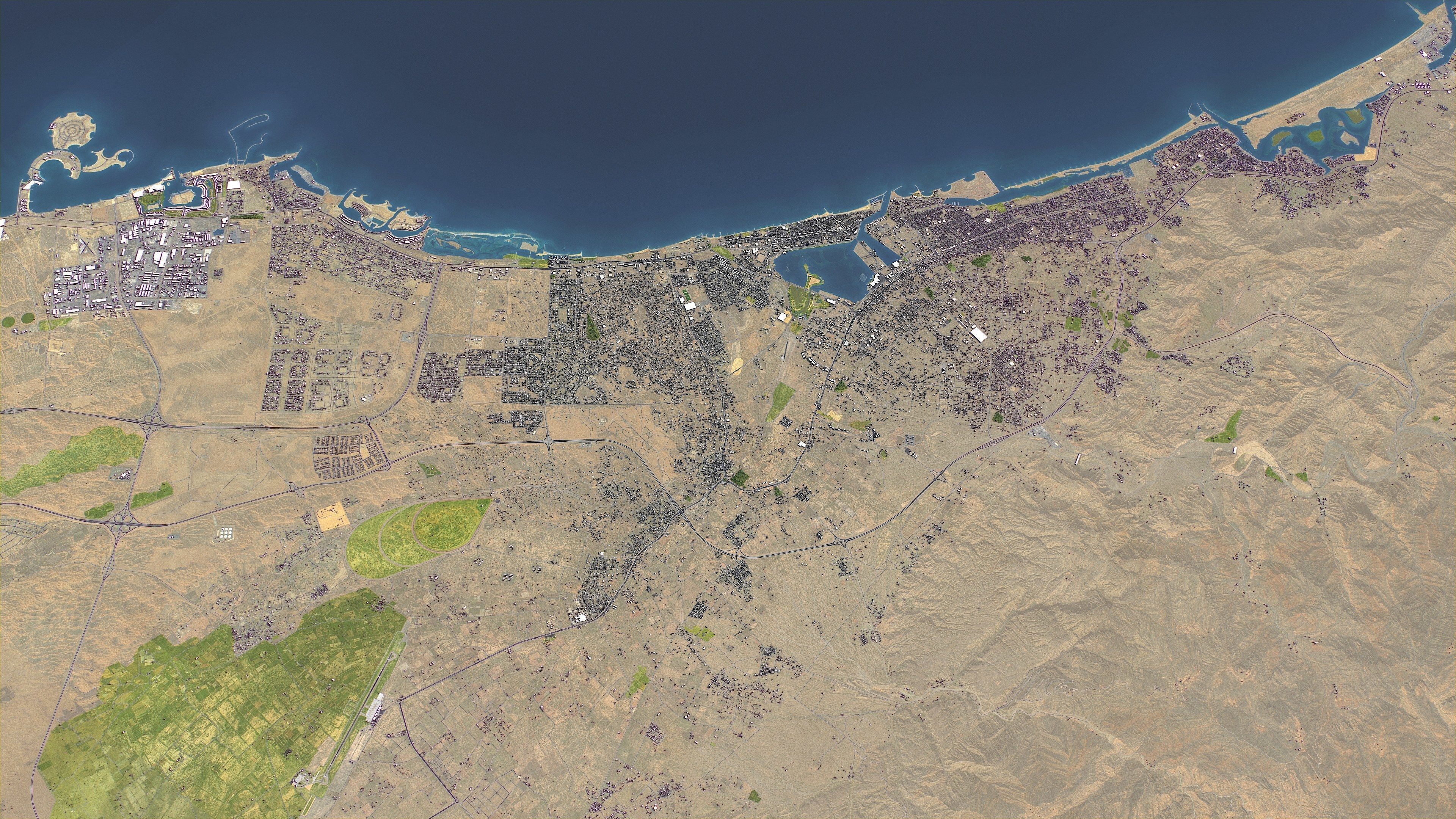 Ras al-Khaimah - 3D City Model Low-poly 3D model_19