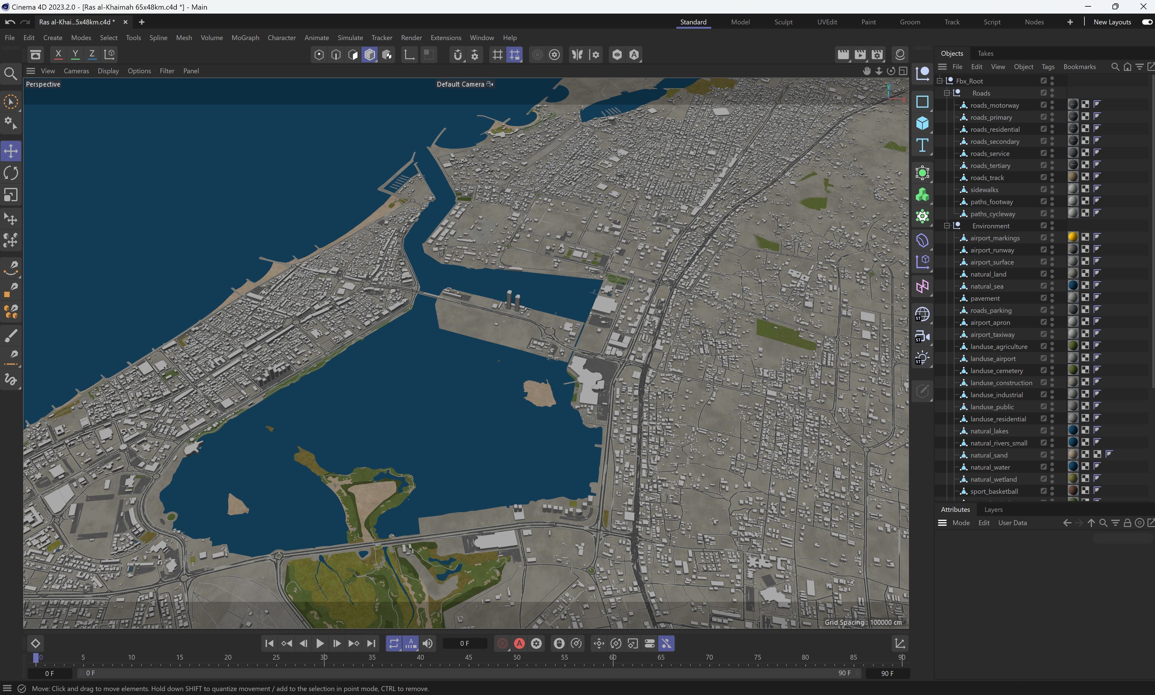 Ras al-Khaimah - 3D City Model Low-poly 3D model_20