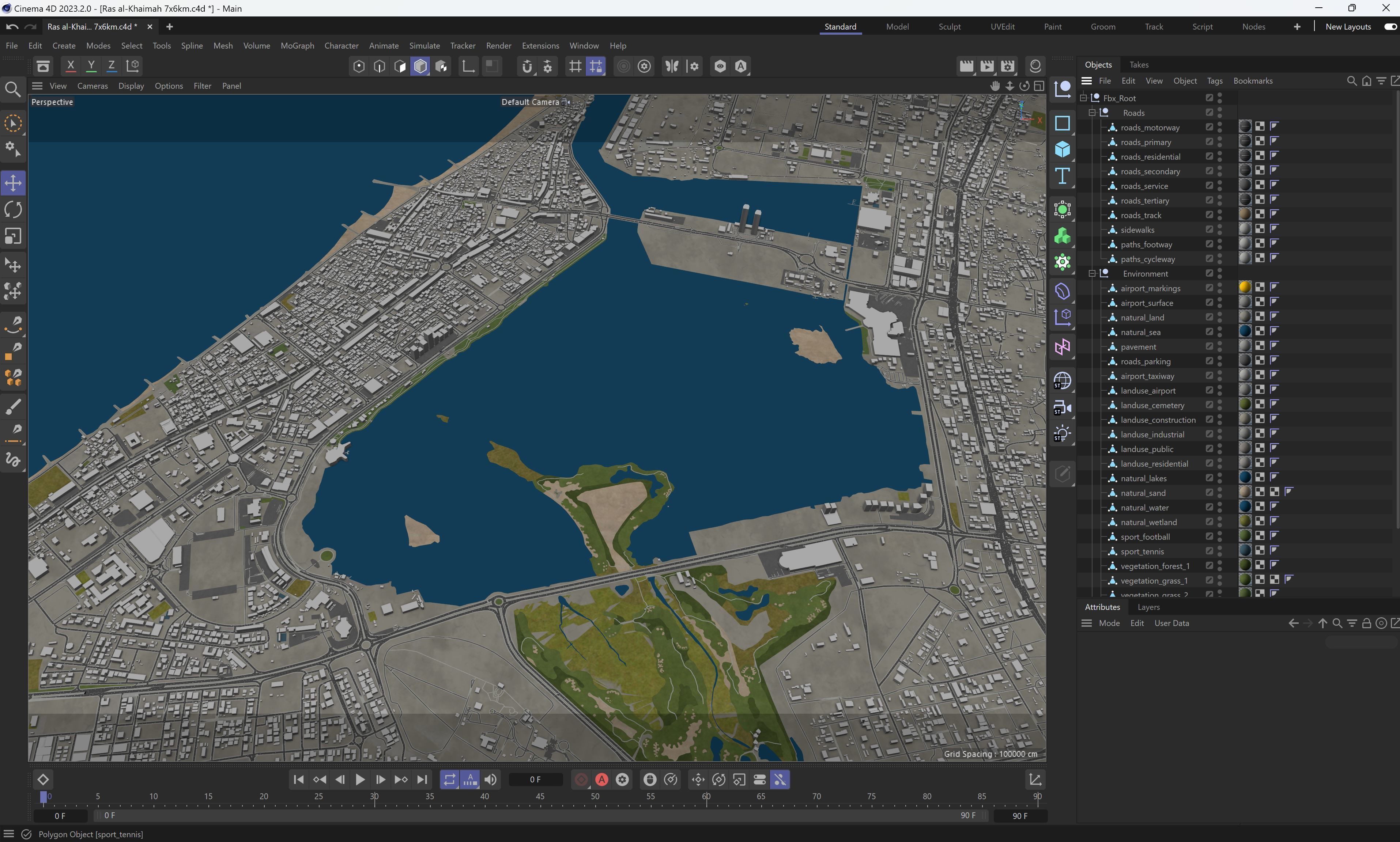 Ras al-Khaimah - 3D City Model Low-poly 3D model_21