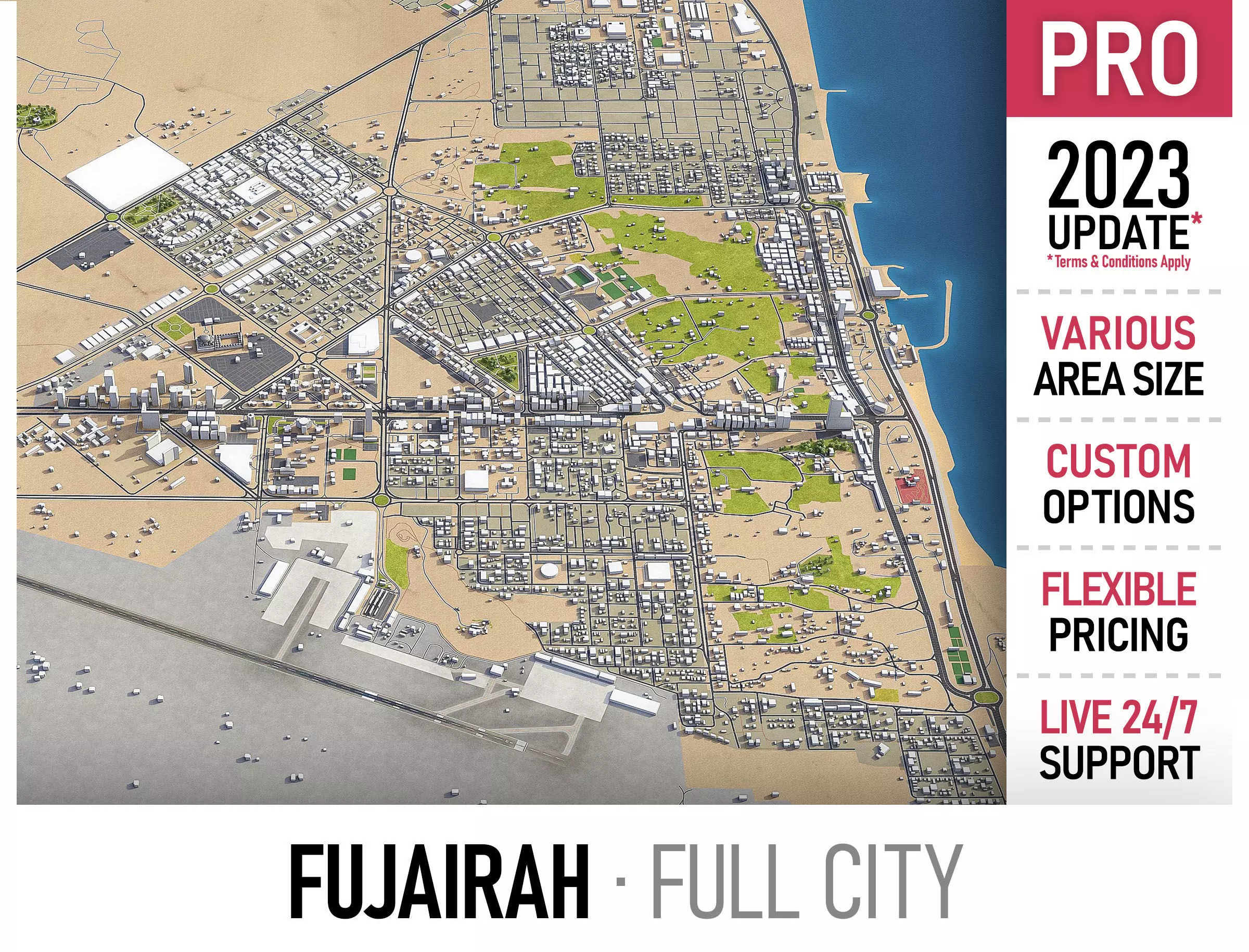 Fujairah Low-poly 3D model_0
